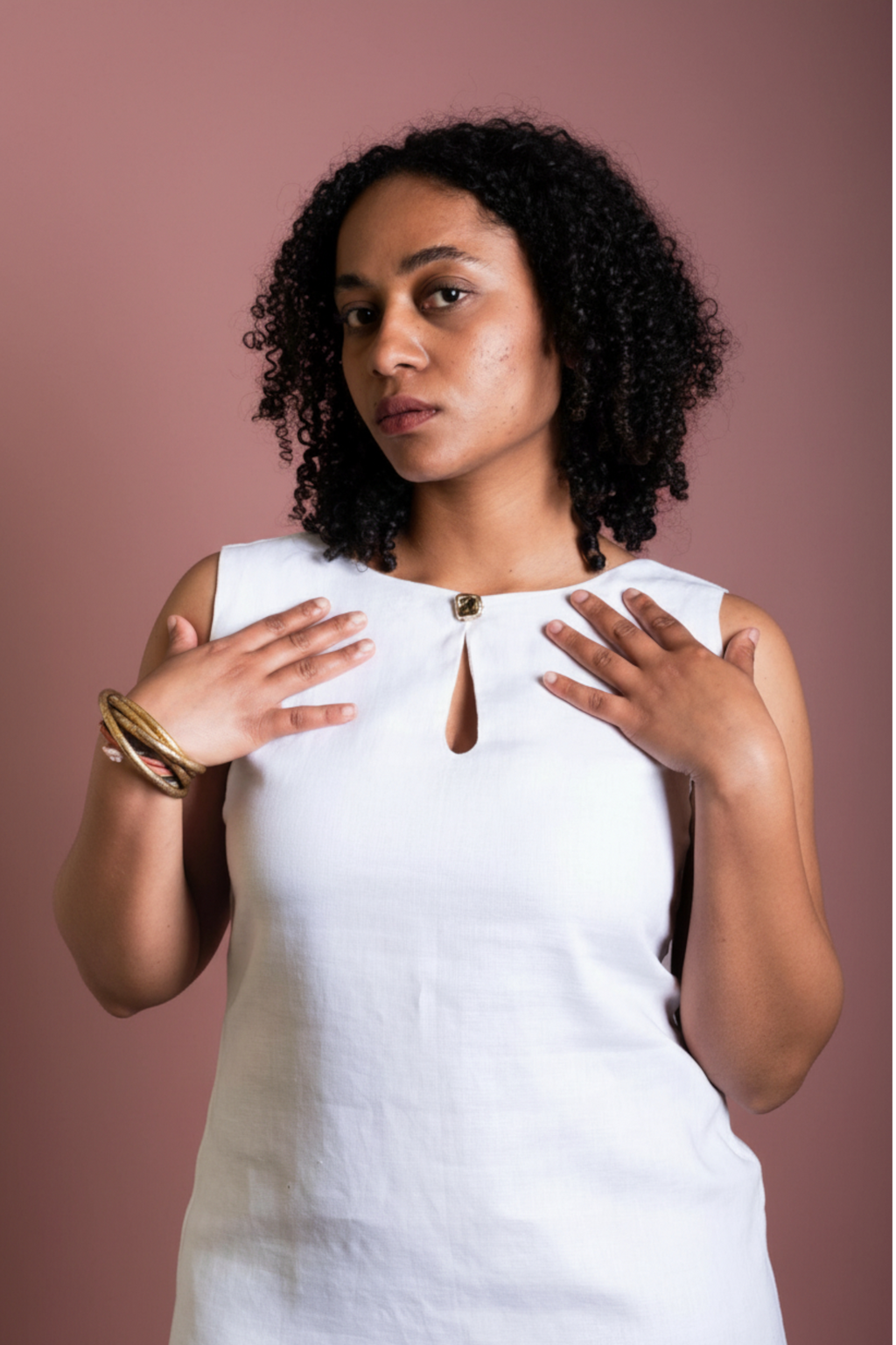 Komic White Short Dress