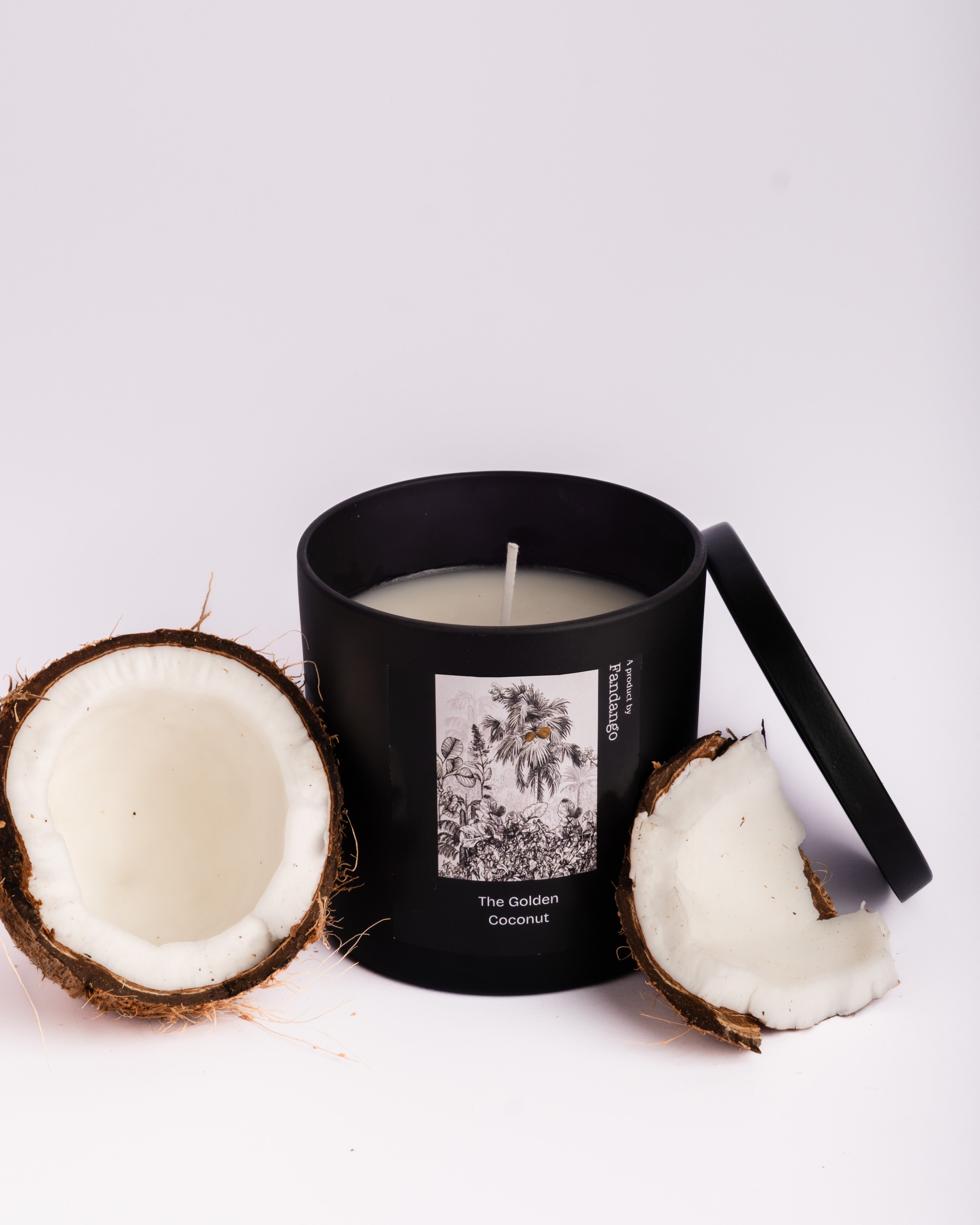 The Golden Coconut Jar Candle